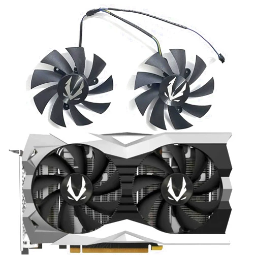 OHMITCL 87MM GA92A2H 0.35A GTX 1660 1660Ti Graphics Fan for Zotac GeForce RTX 2060 2070 Super Mini Video Card Cooling Fan (AB-Fan)