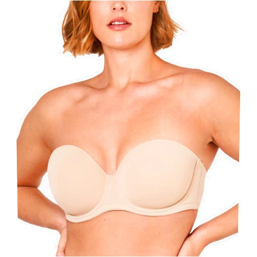DELIMIRA Women's Underwire Contour Multiway Full Coverage Strapless Bra Plus Size