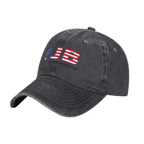 Bneoip F Joe Biden Let's Go Brandon Fjb Classic Denim Hat Men Women Washed Denim Adjustable Trucker Hats