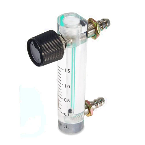 JIAWANSHUN Oxygen Air Flow Meter 0.1-1.5LPM Gas Flow Regulator Gas Flowmeter with Copper Connector