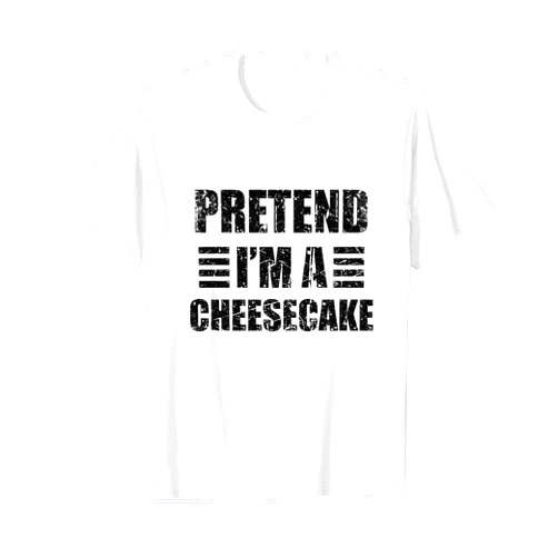 Halloween Mega Warehouse Vintage Pretend I'm a Cheesecake Lazy Halloween Costume T-Shirt