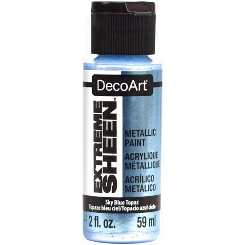 DecoArt Extreme Sheen, Sky Blue Topaz, 2 Fl OZ (Pack of 1)