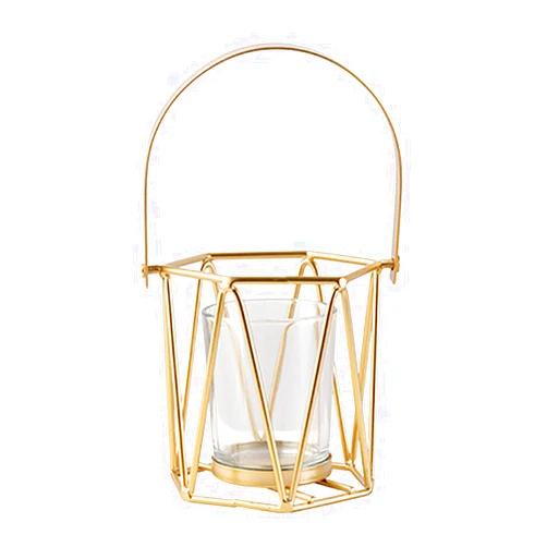 XPLVKWRQJ Glass Candle Lanterns,Decorative Candle Lanterns,Hm Vicyy Garden Lanterns For Candles,Decorative Lanterns,Tea Light Candle Holders Gold Candle Holder,Geometric Candle Holder Dining Table Can