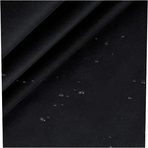 RUDONG M Ripstop Nylon Fabric by The Yard, 1 Yard x 58 Inch Wide Black Polyester Fabric, Waterproof Fabric for Outdoor Clothing, Sewing, Kite, Flag, DIY Crafts