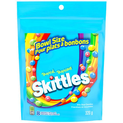 Skittles Tropical, Mega Pack, 320gm/11.28oz