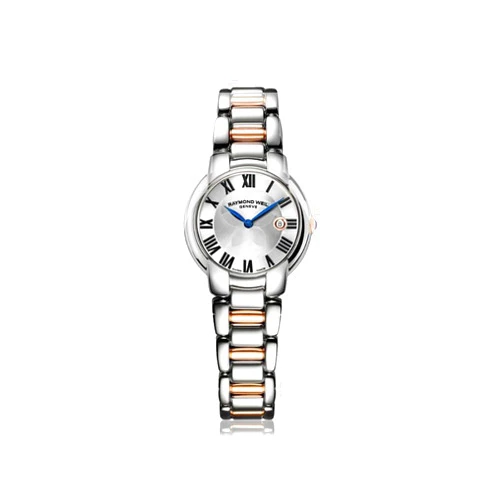Raymond Weil Jasmine Silver Dial Two Rose SS Quartz Ladies Watch 5229-S5-01659