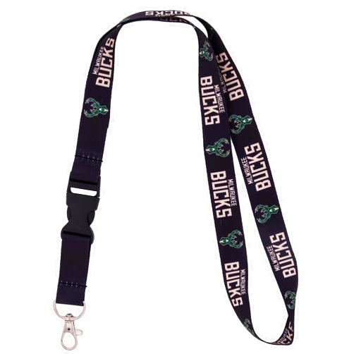 Desert Cactus Milwaukee Bucks Lanyard Keychain Detachable NBA Breakaway Snap Buckle National Basketball Association Car Keys ID Badge Holder (Lanyard 2)
