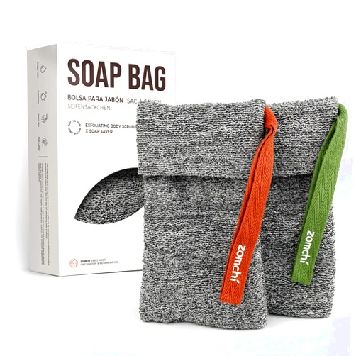 ZOMCHI 2 Pieces Soap Bags, Soap Savers for Bar Soap for Deep Exfoliating,Soap Sock for Use in Shower