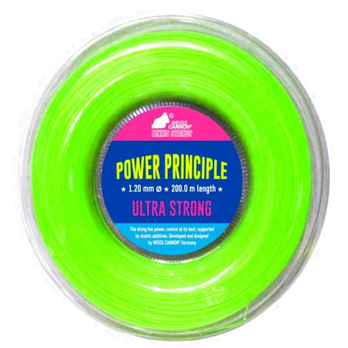 Weiss CANNON Power Principle Tennis String - 1.20mm (neon-Green) 660ft 200m Reel