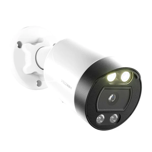 Veezoom Security IP Camera, 2 Way Audio 5MP PoE Security Camera, Full-Color Night Vision, Al Human Detection, Supports up to 256GB Micro SD, IP66 Weatherproof Outdoor Surveillance Cameras