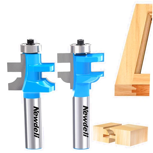 Newdeli Ogee Rail and Stile Router Bit Set, Newdeli 1/2 Shank Tungsten Cabinet Edged Door Router Bit, Cabinet Router Bit Raised Panel Milling Cutter Tools, for Doors, Frames, Cabinets and More