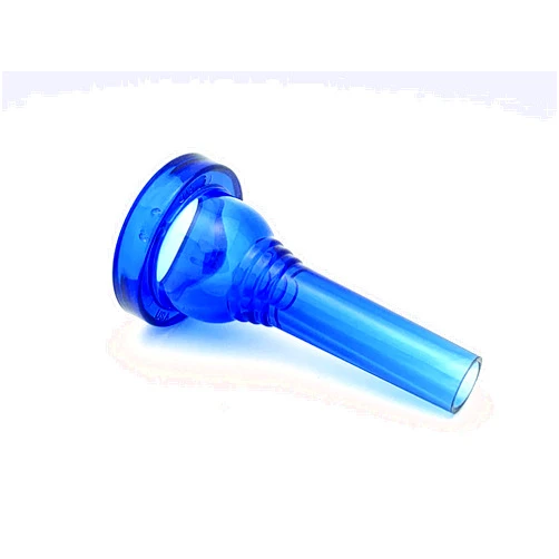Kelly Mouthpieces KELLY-51D - Large-shank Trombone/Euphonium Lexan-Mouthpiece - Crystal-Blue