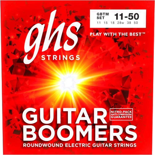 GHS Strings - Guitar Boomers - Nickel-Plated Electric Guitar Strings - True Medium Gauge - (11-50)