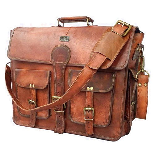 Cuero DHK 16 Inch Vintage Handmade Leather Messenger Bag Laptop Briefcase Computer Satchel Bag for Men & Women (16 Inch Medium)