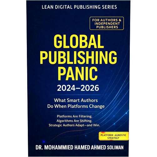 By Mohammed Hamed Ahmed Soliman (Author) Format: Kindle Edition Global Publishing Panic (2024–2026): What Smart Authors Do When Platforms Change (The Lean Publishing System – A New Era in Intelligent Authorship Book 4)