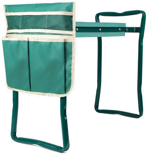 Roixeeds Garden Kneeler and Seat, Garden Bench for Kneeling and Sitting, Garden Stool and Kneeler with A Tool Pocket, Eva Soft Foam Pad for Kneeling and Seating, Gardening Gifts for Women Men Seniors Gardener