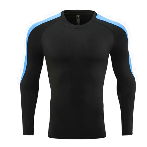 Wayonge Compression Long Sleeve T-Shirt - Crew Neck Fitness Training Shirt