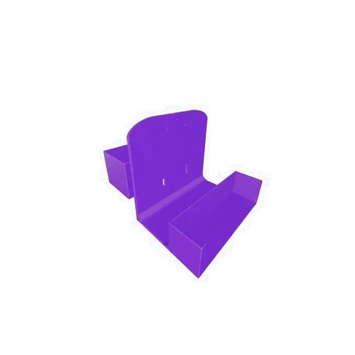 Generic Feeding Pump and Bottle Holder for Flocare Infinity, Portable Dual-Part Mount for 500ml Container, Bed or Backpack Compatible, Purple