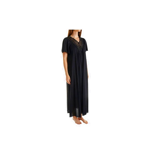 Shadowline Women's Beloved 53 Inch Flutter Sleeve Long Gown