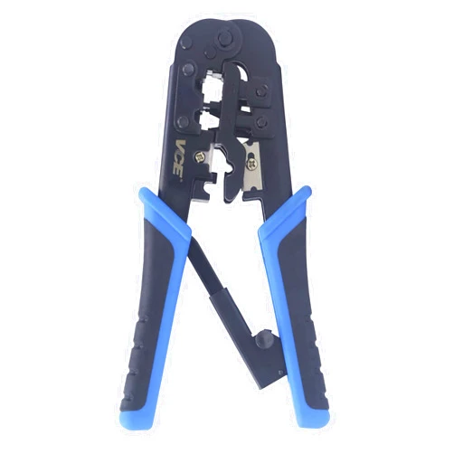 VCE RJ45 RJ11/RJ12 RJ22 Ethernet Crimp Tool Crimper Cutter Stripper All-in-one Multi-Tool for Network Telephone Cat3 Cat5 Cat5e Cat6 Cat6A Modular Connector Plug Cables