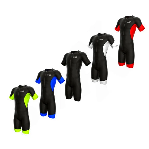 Sparx Sports Sparx Men's Elite Sleeved Triathlon Suit Short Sleeve Trisuit SpeedSuit Skinsuit Swim-Bike-Run