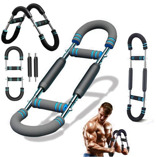 BEOFCL Twister Arm Trainer, 40-100lbs Adjustable Resistance Twister Arm Exerciser Chest Exerciser for Men&Women, Portable Chest Workout Equipment Arm Trainer, Detachable Design Twister Fitness Equipment