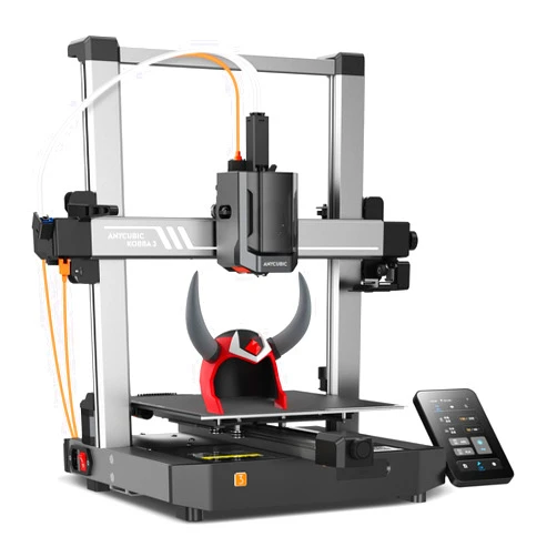 Anycubic Kobra 3 3D Printer Only, Max 600mm/s High Speed, Multicolor Printing Requires Additional Anycubic ACE PRO, Upgraded Details Easy and Smooth, 4.3