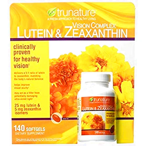 Trunature Lutein and Zeaxanthin Softgels, 140 Count (2 Packs)