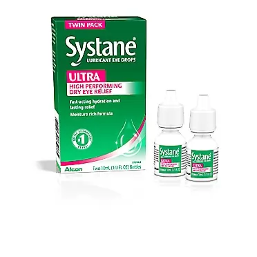 Systane Ultra Lubricant Eye Drops, Twin Pack, 10-mL Each