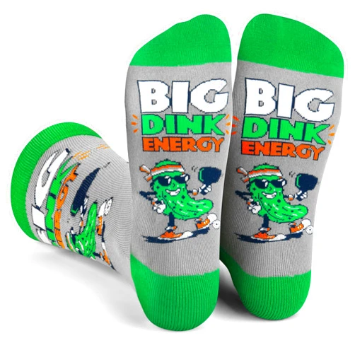 Lavley Funny Pickleball Socks for Adults - Pickleball Gifts for Men, Women, and Teens - One Size Fits Most