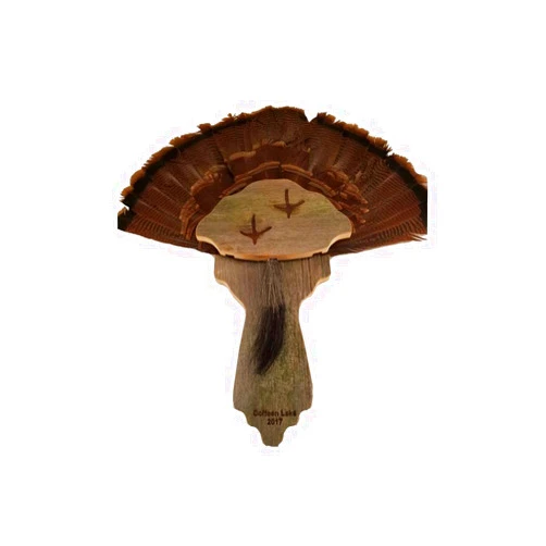 Whitetail Woodcrafters Classic 2 Piece Turkey Plaque with Leg Slots- Engraved Hardwood