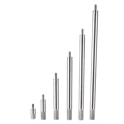 Lyshujli 6pcs Dial Indicator Extension Stem Rod Set,10 20 40 60 80 100mm Long Extend Rod.Electrical Digital Indicator Extension Stem Rod Set, M2.5 Thread,4.5mm Diameter