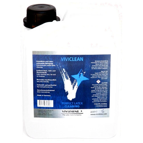 Vivishine Viviclean 2500ml Latex Cleaner - Huge Size - for Latex Clothing