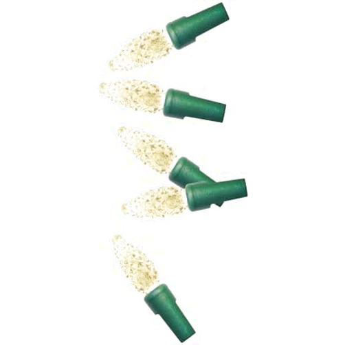 Holiday Wonderland PS100C6WW Christmas Pro-Series C6 Faceted String Lights, Warm White, 100 Lights - Quantity 1