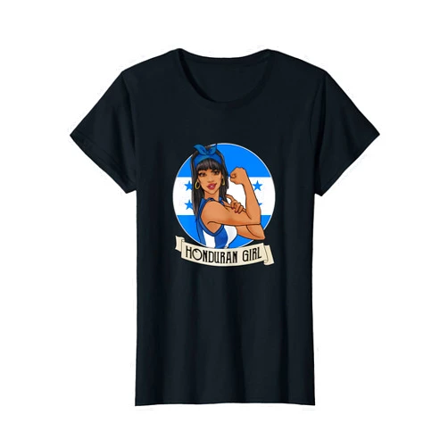 Honduras Gifts . Honduran Girl Honduras Flag Chica Mujer Nina Hondurena T-Shirt