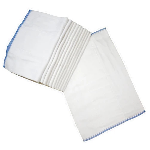 OsoCozy Prefold Cloth Diapers (1 Doz) - Soft, Absorbent, Durable - 100% Cotton