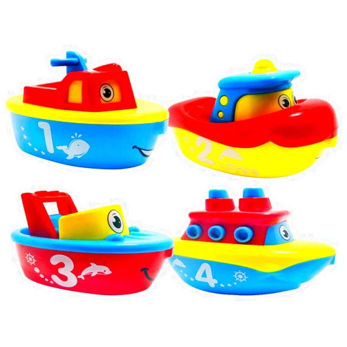 3 Bees & Me Bath Toys for Boys and Girls - Magnet Boat Set for Toddlers & Kids - Fun & Educational