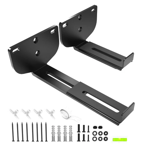 Etour Soundbar Wall Mount Bracket Universal Speaker Mounting [ MAX 38LBS] Depth Adjustable (3.3