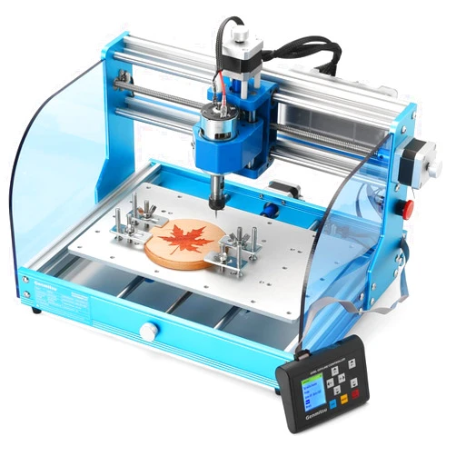 Genmitsu 3018-PROVer V2 Upgraded Desktop CNC Router Machine with GRBL Offline Control, Limit Switches & Emergency-Stop, XYZ Effective Working Area 284 x 180 x 40mm (11.2 x 7.1 x 1.6 inches)