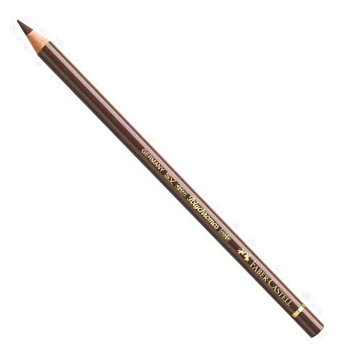 Faber-Castell Polychromos Artists' Single Pencil - Colour 280 Burnt Umber