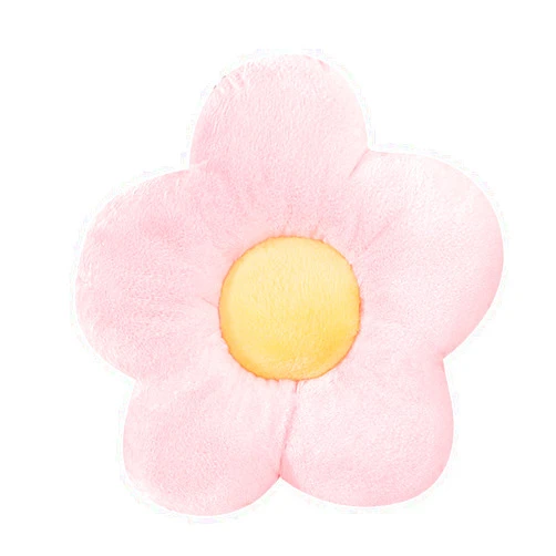 Phonyuu Flower Pillow Flower Shaped Pillow Floor Pillow Flower Plush Pillow Cute Decorative Pillow Floor Cushion Flower Seat Cushion for Reading and Lounging Comfy,Light Pink