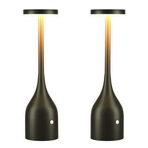 Toowell Yogaret 2 Pack Rechargeable Table Lamps Cordless,5000mAh Battery Operated LED Table Light for Outdoor Patio Restaurant Dining Dinner Home,Waterproof
