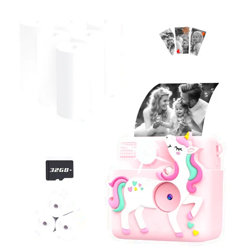 Ziegoal Kids Camera Instant Print and Print Paper Rolls Set
