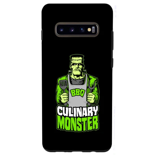 Grandio Design Cook Chef BBQ Grill Cooking Gifts Galaxy S10+ Culinary Monster Frankenstein Barbecue BBQ Grill Cook Chef Case