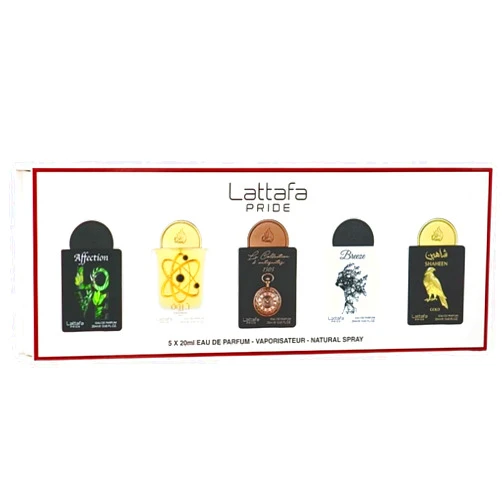Lattafa Pride Eau de Parfum Gift Set Collection No.1 (5 x 20ml) | Five Scents, One Statement of Luxury (Gift Set)