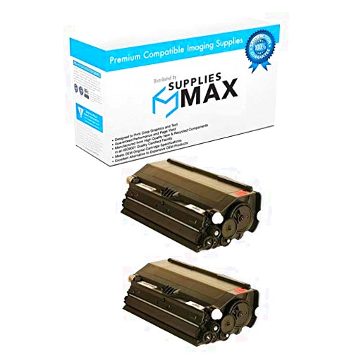 SuppliesMAX Compatible Replacement for Dell 2330D/2330DN/2350D/2350DN Toner Cartridge (2/PK-6000 Page Yield) (330-2667_2PK)