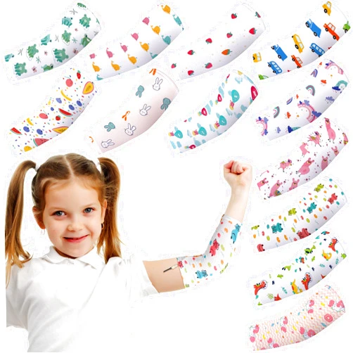 Cuffbow 12 Pcs PICC Line Sleeve Cover for Kids PICC Line Sleeve Protector 12 Patterns Reusable PICC Nursing Sleeve Breathable Arm Cast Cover Elastic Line Sleeve for PICC Nursing Supplies