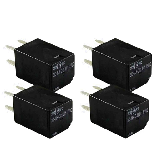 JESUNK 4 Pack Automotive Purpose Relays 303-1AH-C-R1-U01-12VDC for Polaris RZR Slingshot Ranger Sportsman Cooling Fan Relay