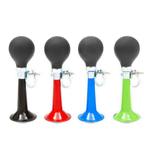 Juvale 4 Pack Loud Bike Horns for Adults and Kids - Bicycle Rubber Squeeze Bulbs for Handlebar Accessories (4 Assorted Colors, 7 x 2 x 2 in)
