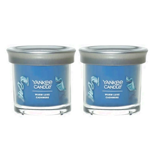 Yankee Candle Small Tumbler Scented Single Wick Jar Candle, Warm Luxe Cashmere, Over 20 Hours of Burn Time, 4.3 Ounce (Pack of 2)